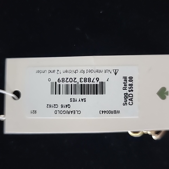 Kate‎ Spade Gold Script "Qui" Necklace - Picture 3 of 4